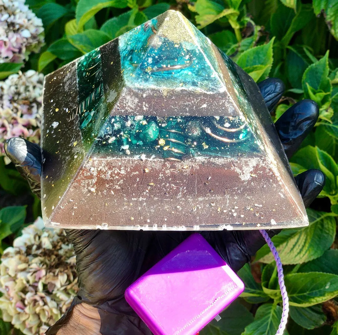 The "Jumbo Giza Equalizer" - Pulsed Radionics Orgone Pyramid, 6x6” Base