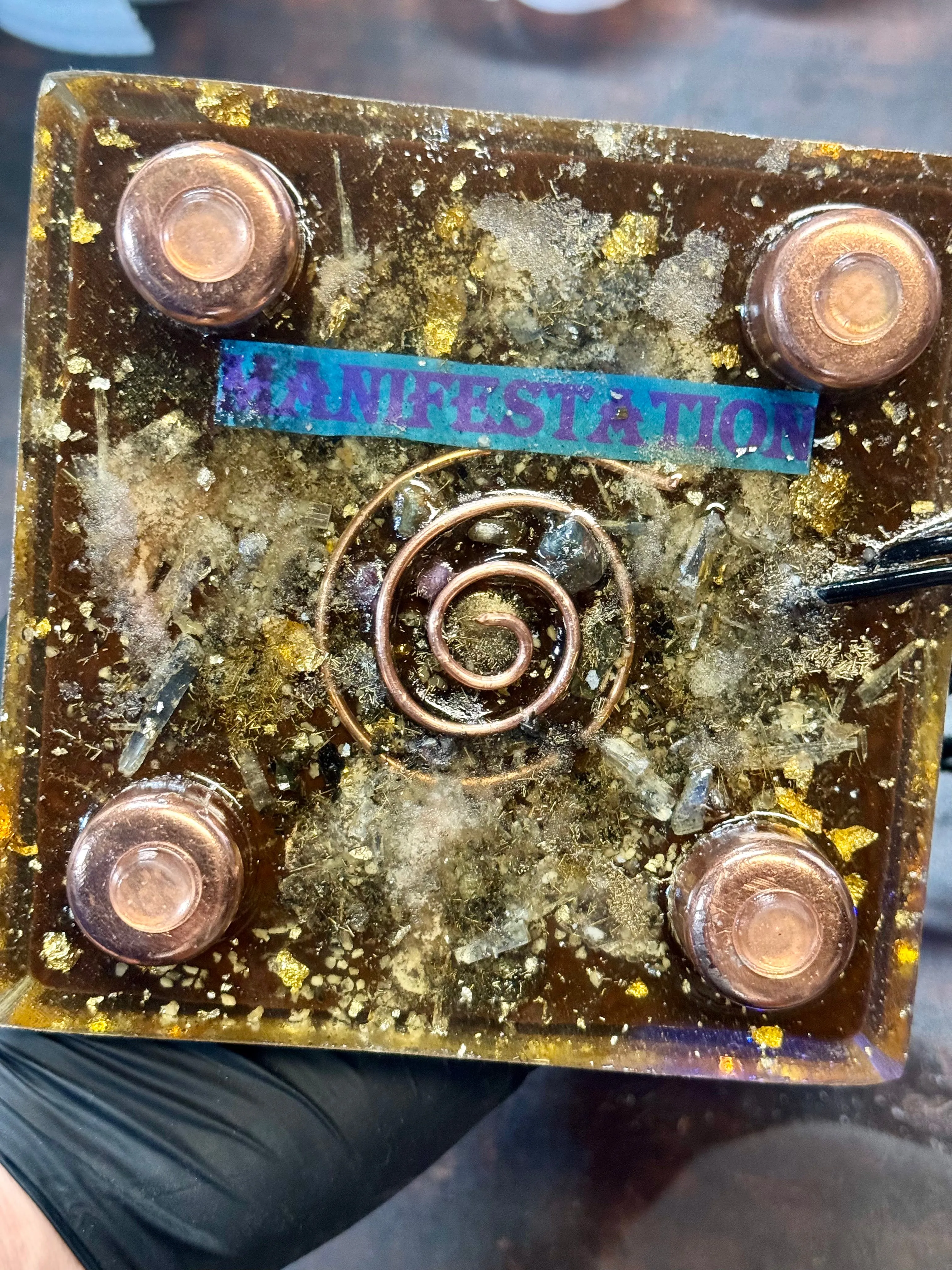 The "Jumbo Giza Equalizer" - Pulsed Radionics Orgone Pyramid, 6x6” Base