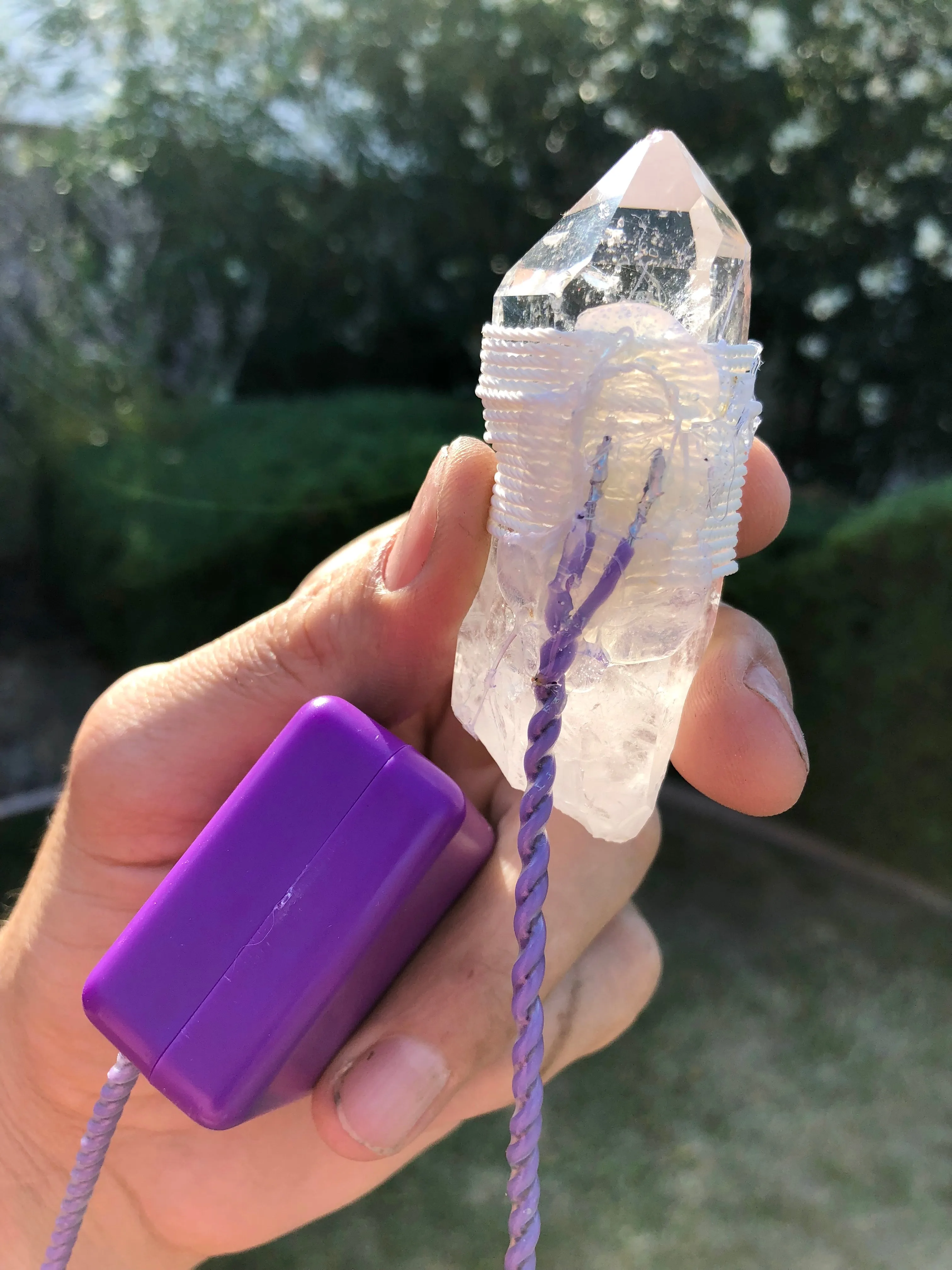 The "Nubian Chakra Equalizer Mini-Chembuster" - 6 lbs, 8 Sided Radionics Orgone Pyramid w/ Tensor Ring & Earth Pipes for grounding