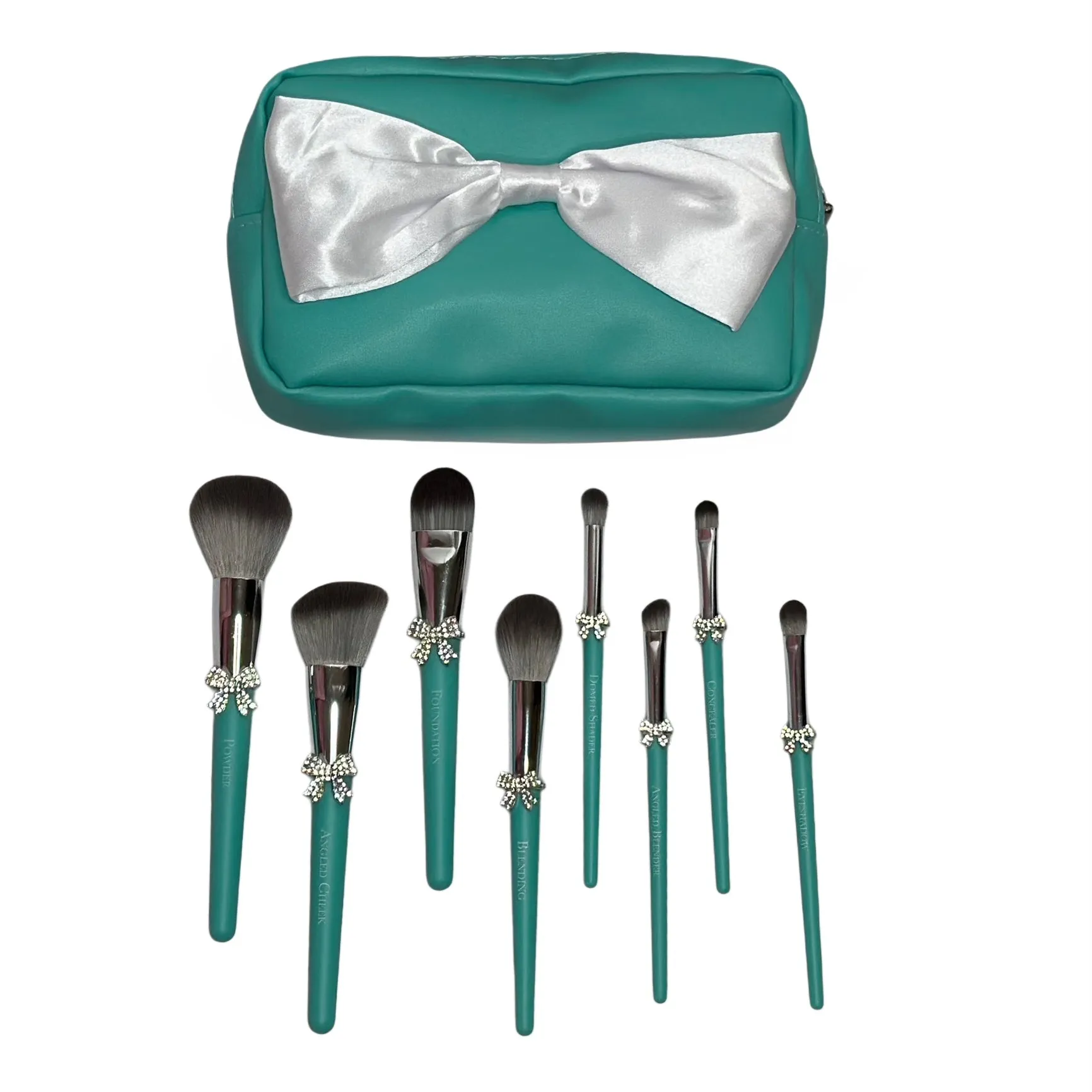 The Tiffany Set/Bling Bow | 9pc Essentials Collection Brush Set | MUB430