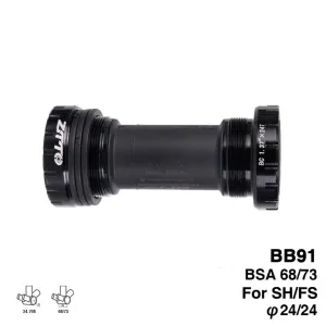 Threaded 68mm 73mm MTB Bottom Bracket BB91 BSA68 24mm