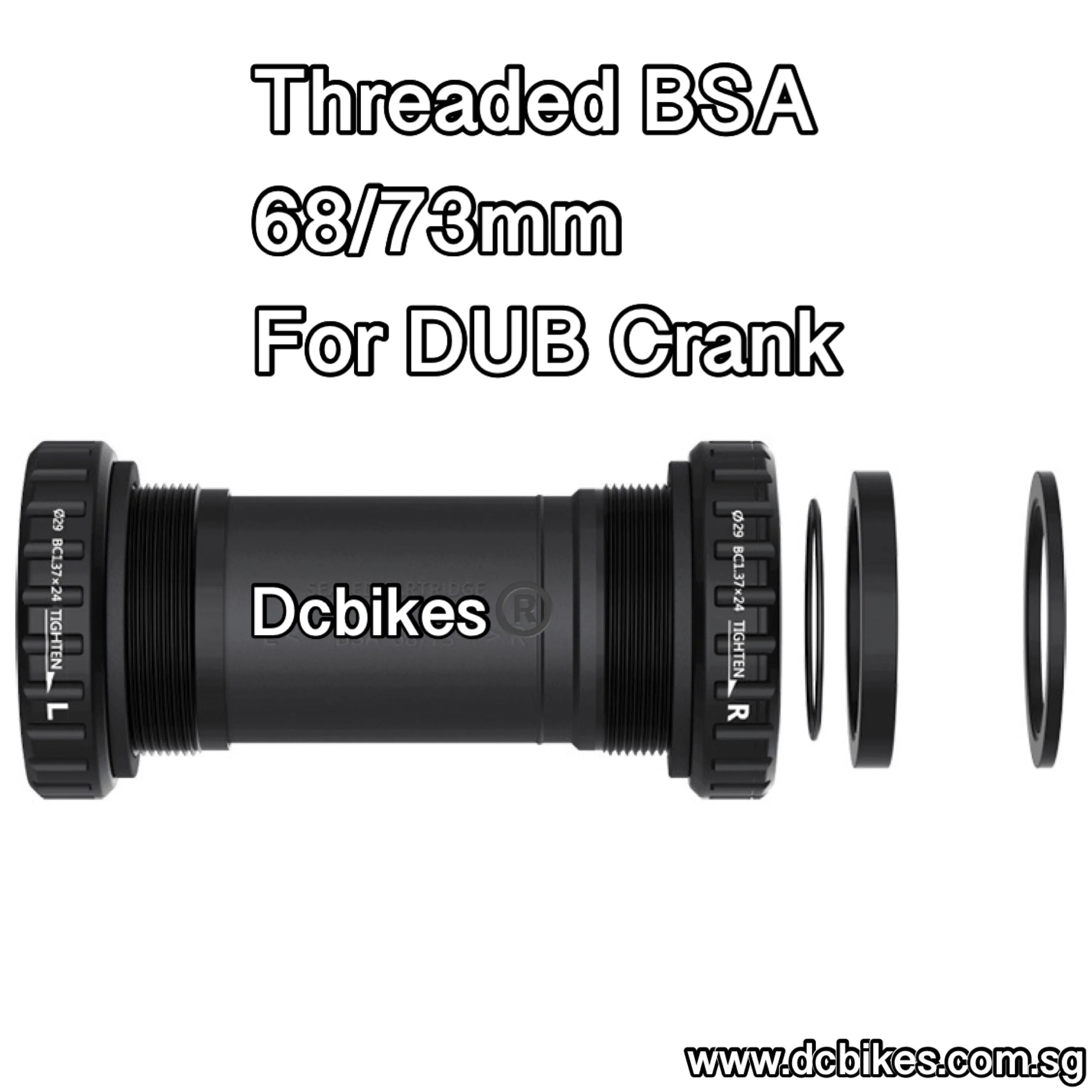 Threaded BSA 68mm/73mm | 41mm BB89.5/BB92 Press Fit Bottom Brackets BB For Sram Dub Crank 28.99mm