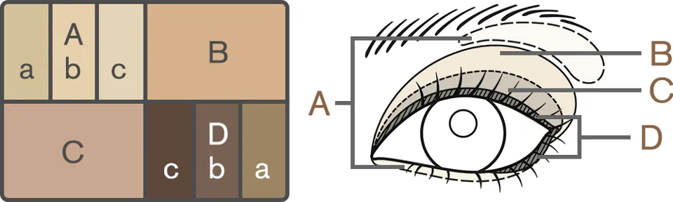 Three-Dimensional Eyes 01 Neutral Beige