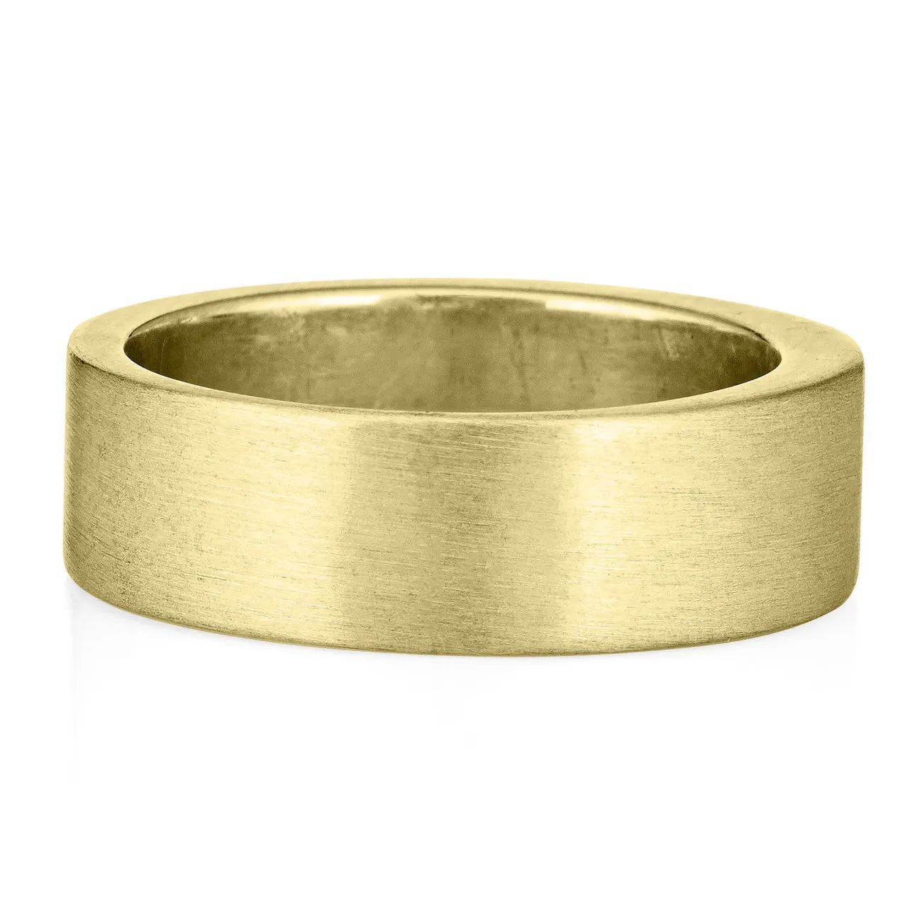 Three Setting Classic Band Cremation Ring in 14K Yellow Gold