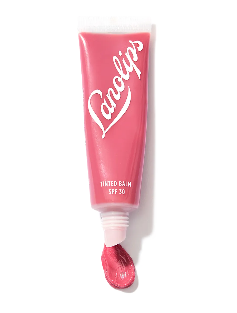 Tinted Lanolin Lip Balm SPF30 Rhubarb