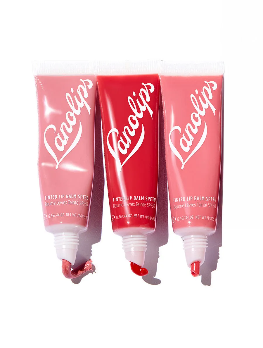 Tinted Lanolin Lip Balm SPF30 Rhubarb