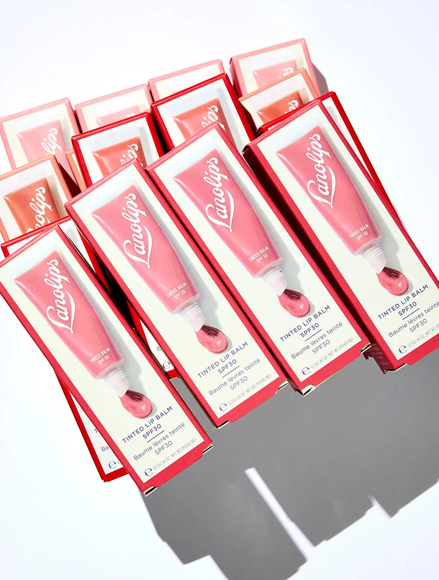 Tinted Lanolin Lip Balm SPF30 Rhubarb