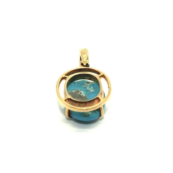 Tourquoise Wire Pendant Ad No.0677
