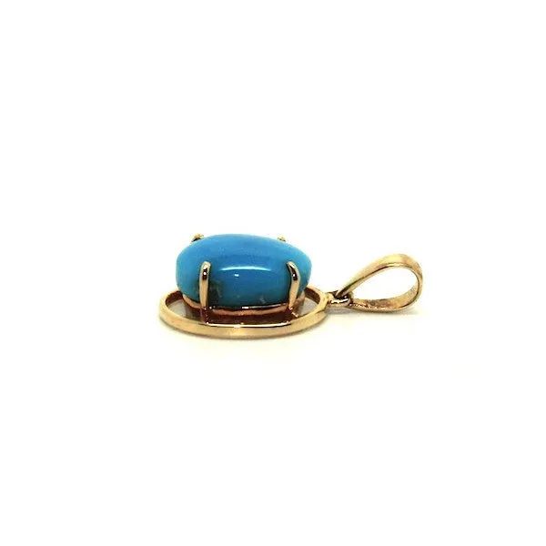 Tourquoise Wire Pendant Ad No.0677