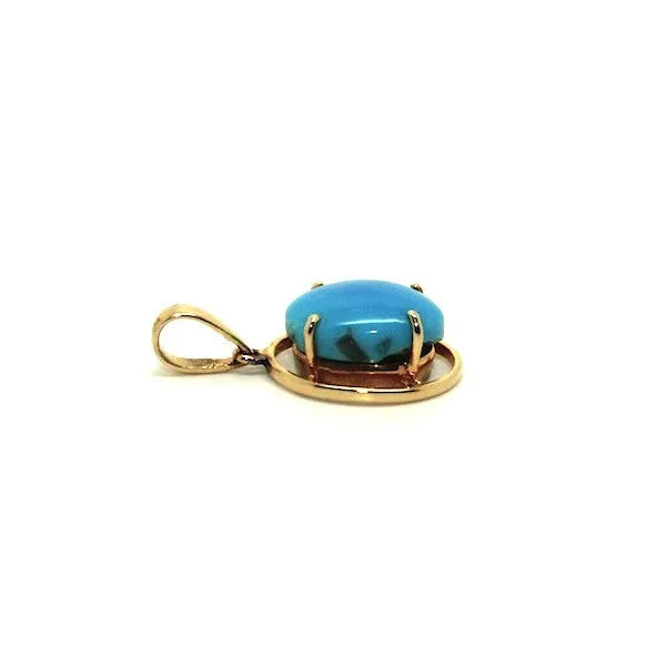 Tourquoise Wire Pendant Ad No.0677