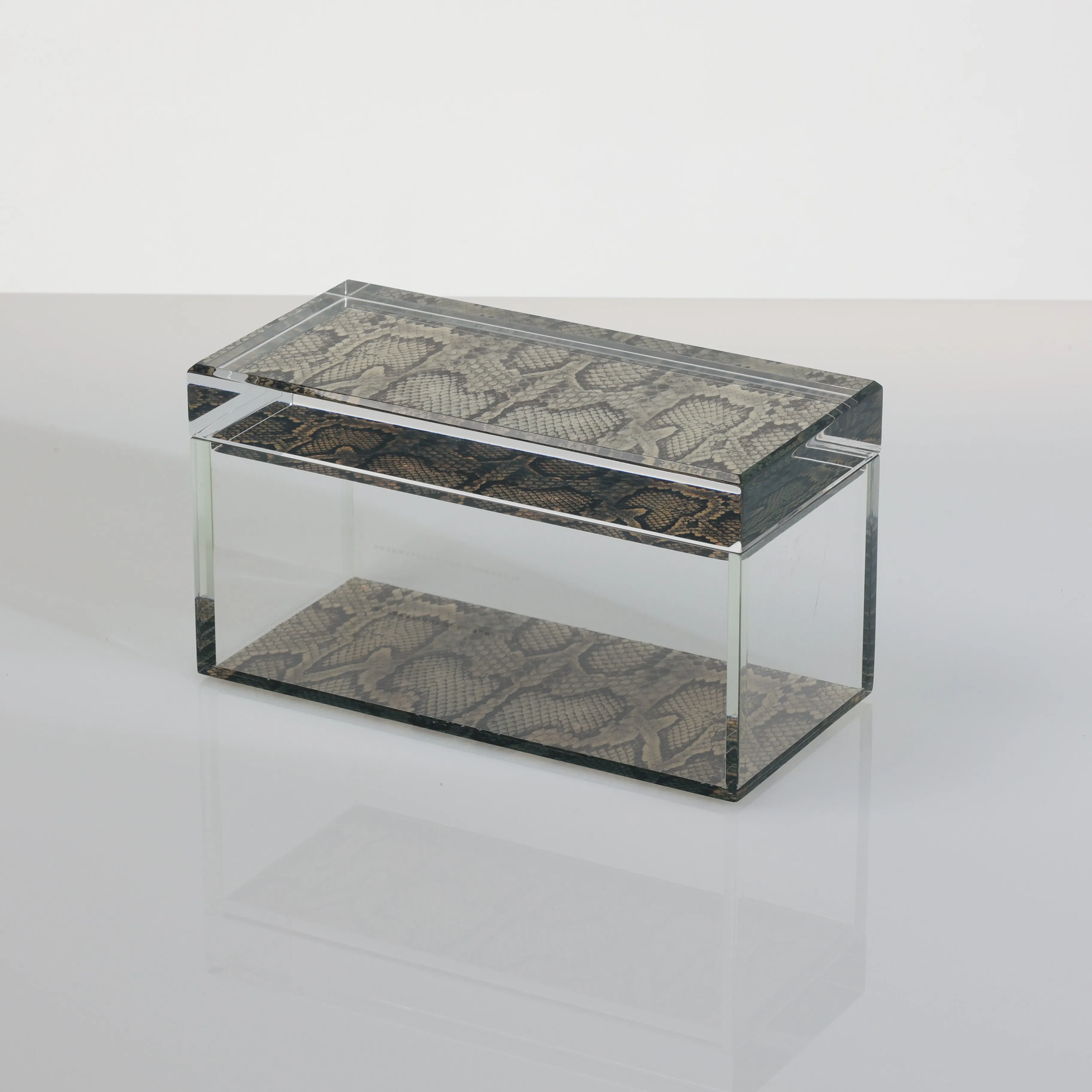 Treasure Box in Snakeskin Print