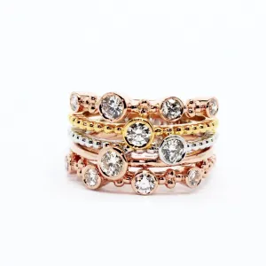 TRICOLOR DIAMOND RING AD NO.1617