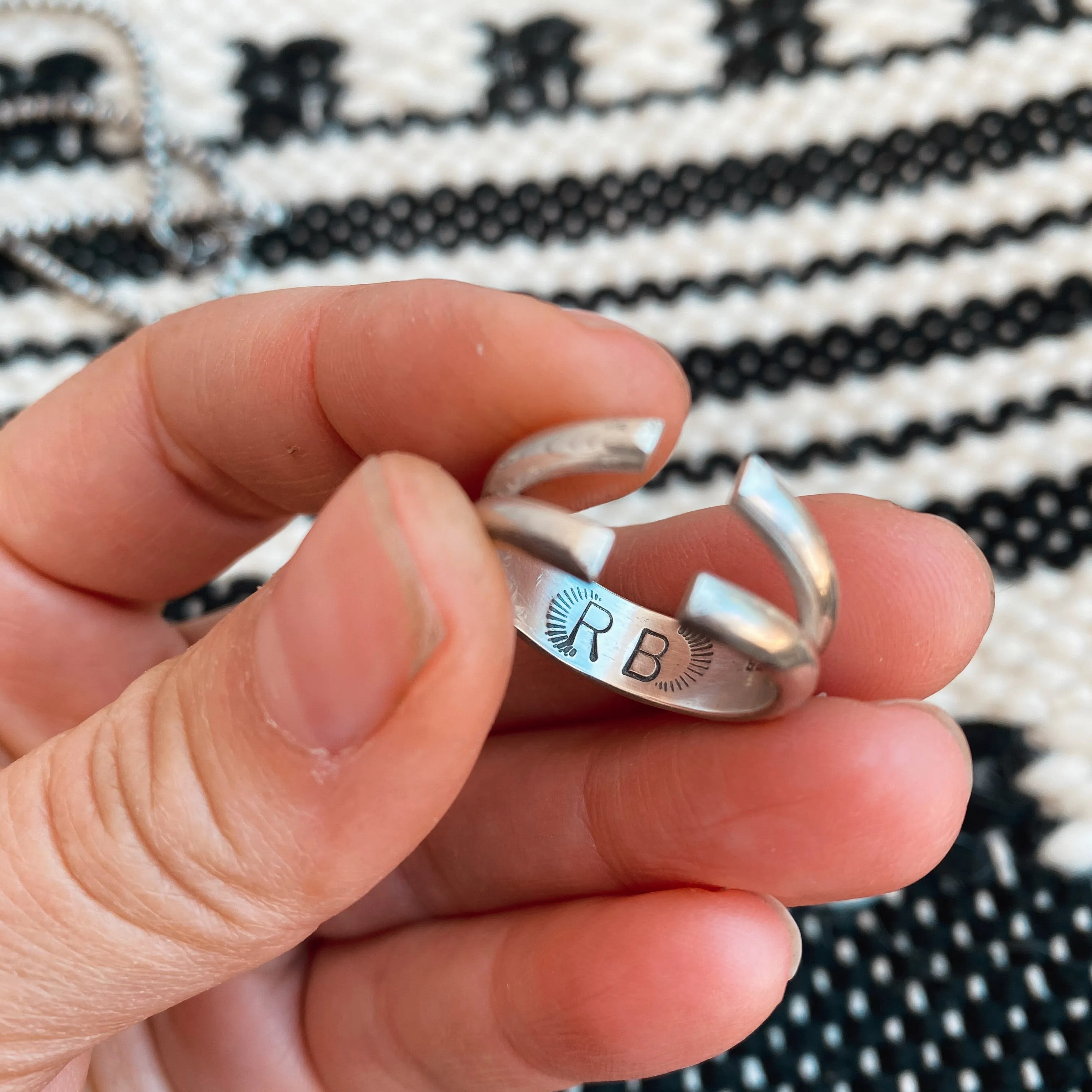 TRIPLE STONED RING - NO. 2 - FINISH TO SIZE