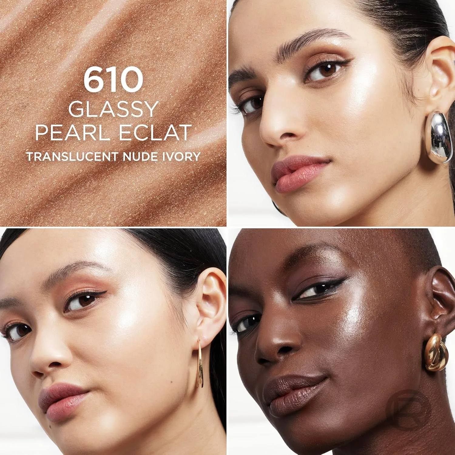 True Match Lumi Le Glass Highlighter Stick, Reflective, Translucent, Glassy Highlighter for Face and Body, 610 Glassy Pearl Eclat, 0.25 Oz