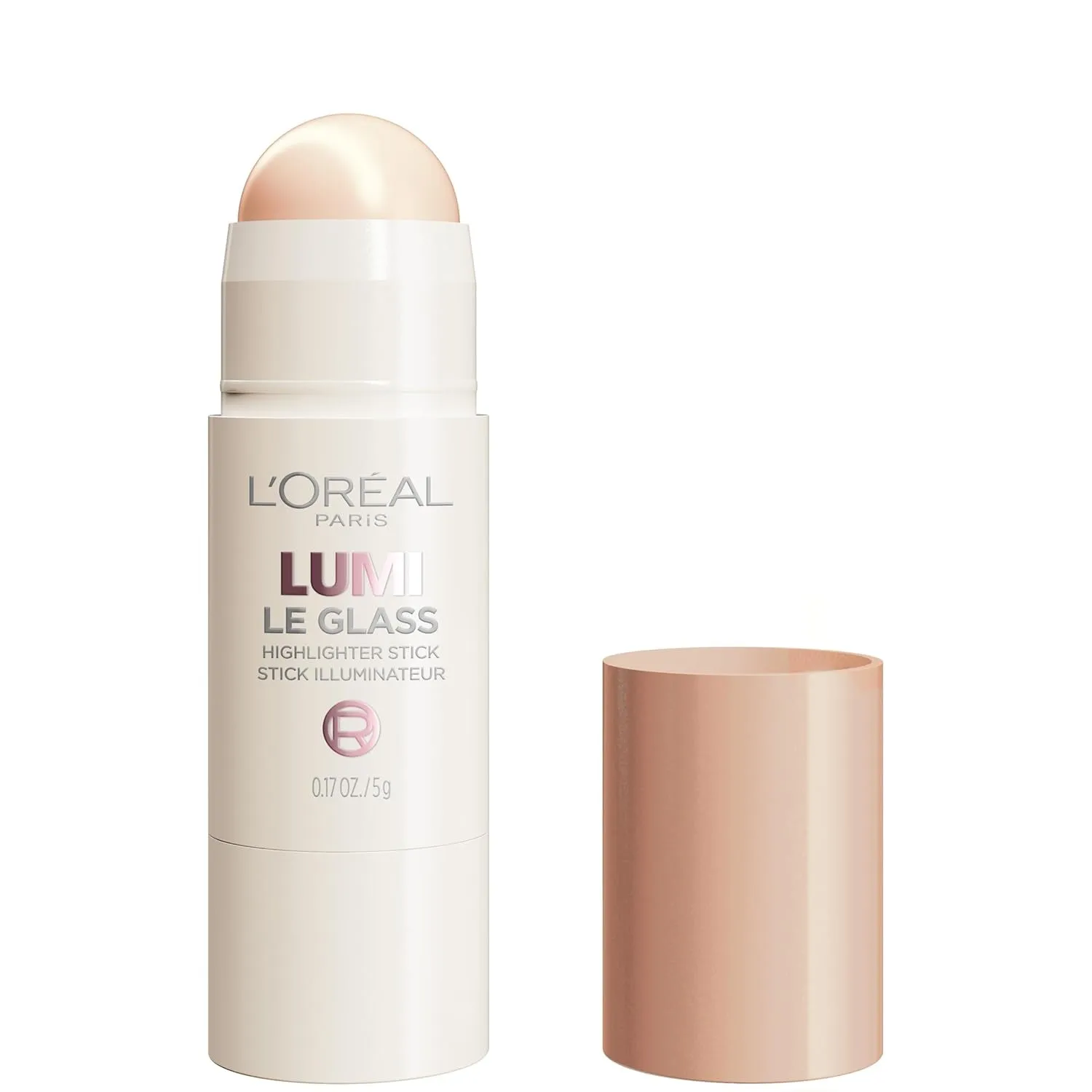 True Match Lumi Le Glass Highlighter Stick, Reflective, Translucent, Glassy Highlighter for Face and Body, 610 Glassy Pearl Eclat, 0.25 Oz