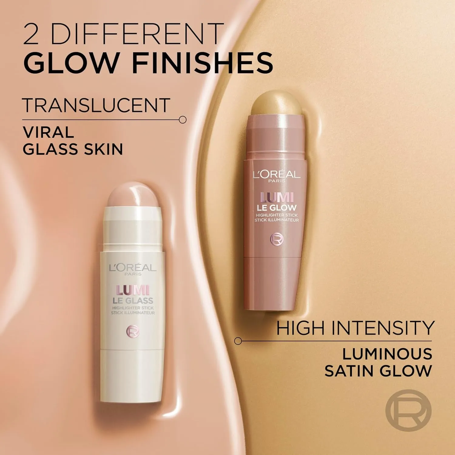 True Match Lumi Le Glass Highlighter Stick, Reflective, Translucent, Glassy Highlighter for Face and Body, 610 Glassy Pearl Eclat, 0.25 Oz