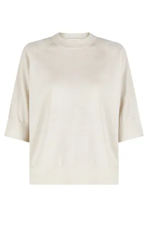 Tuan Ecru Merino Wool Sweater