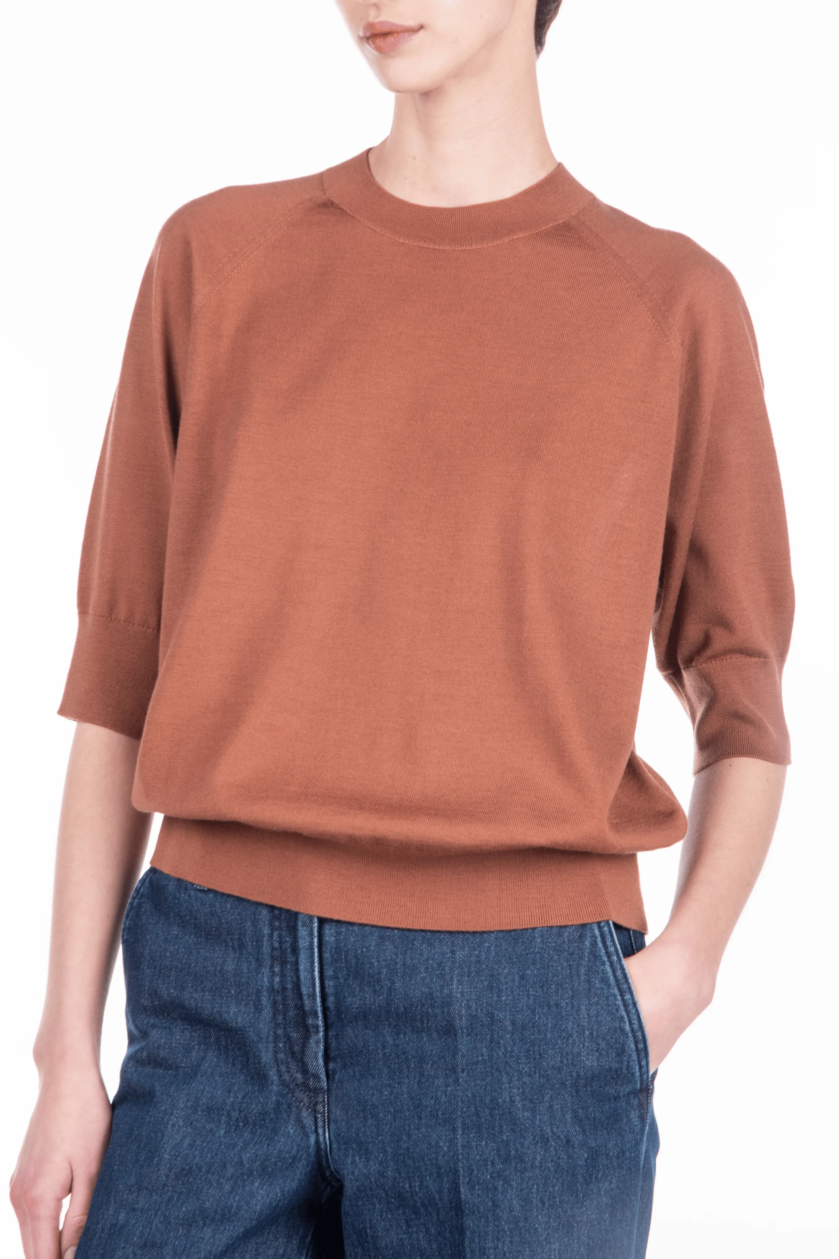 Tuan Rust Merino Wool Sweater