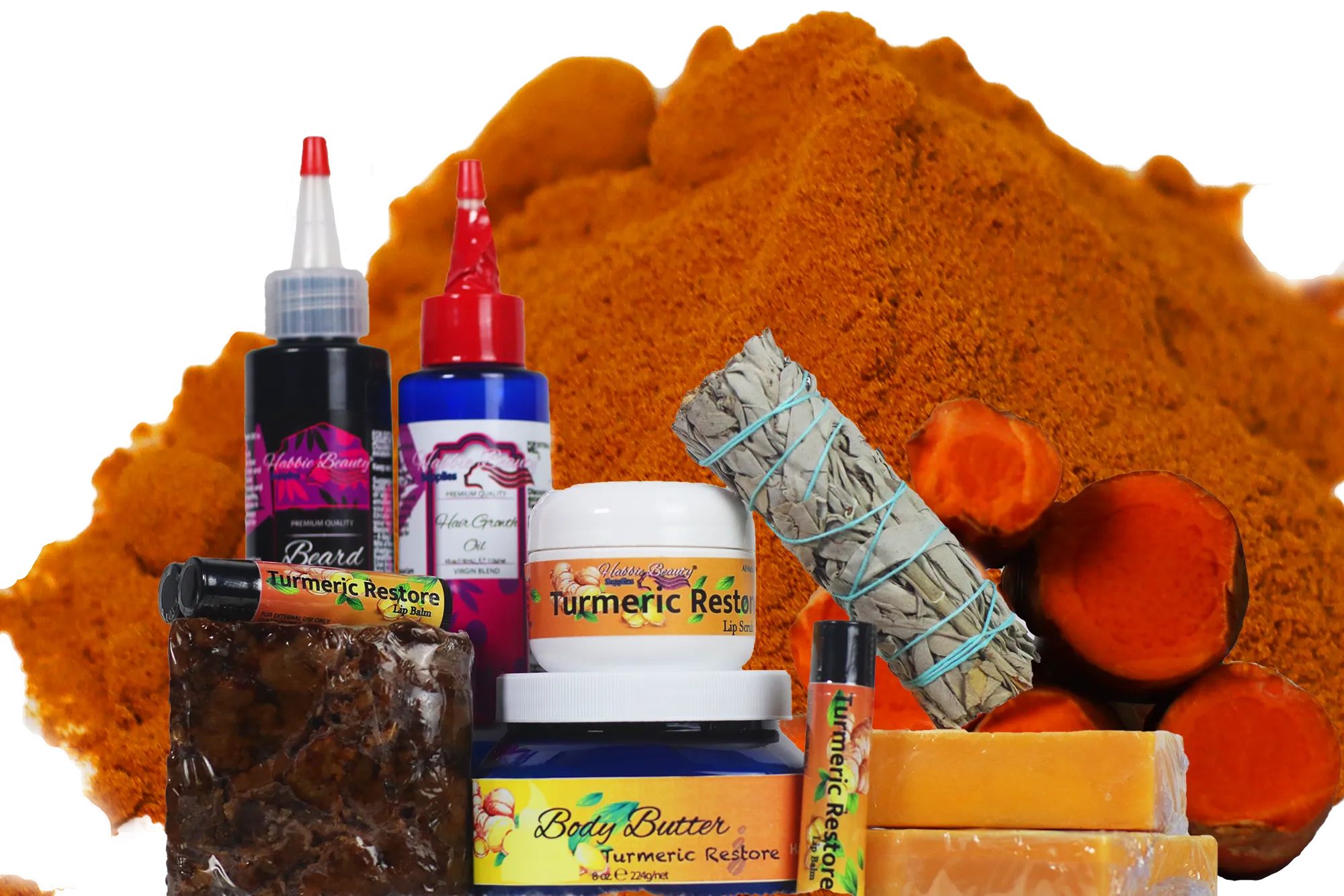 Turmeric Restore Beauty Pack | Turmeric & Hemp Restore | Gift Set | Habbie Beauty Supplies