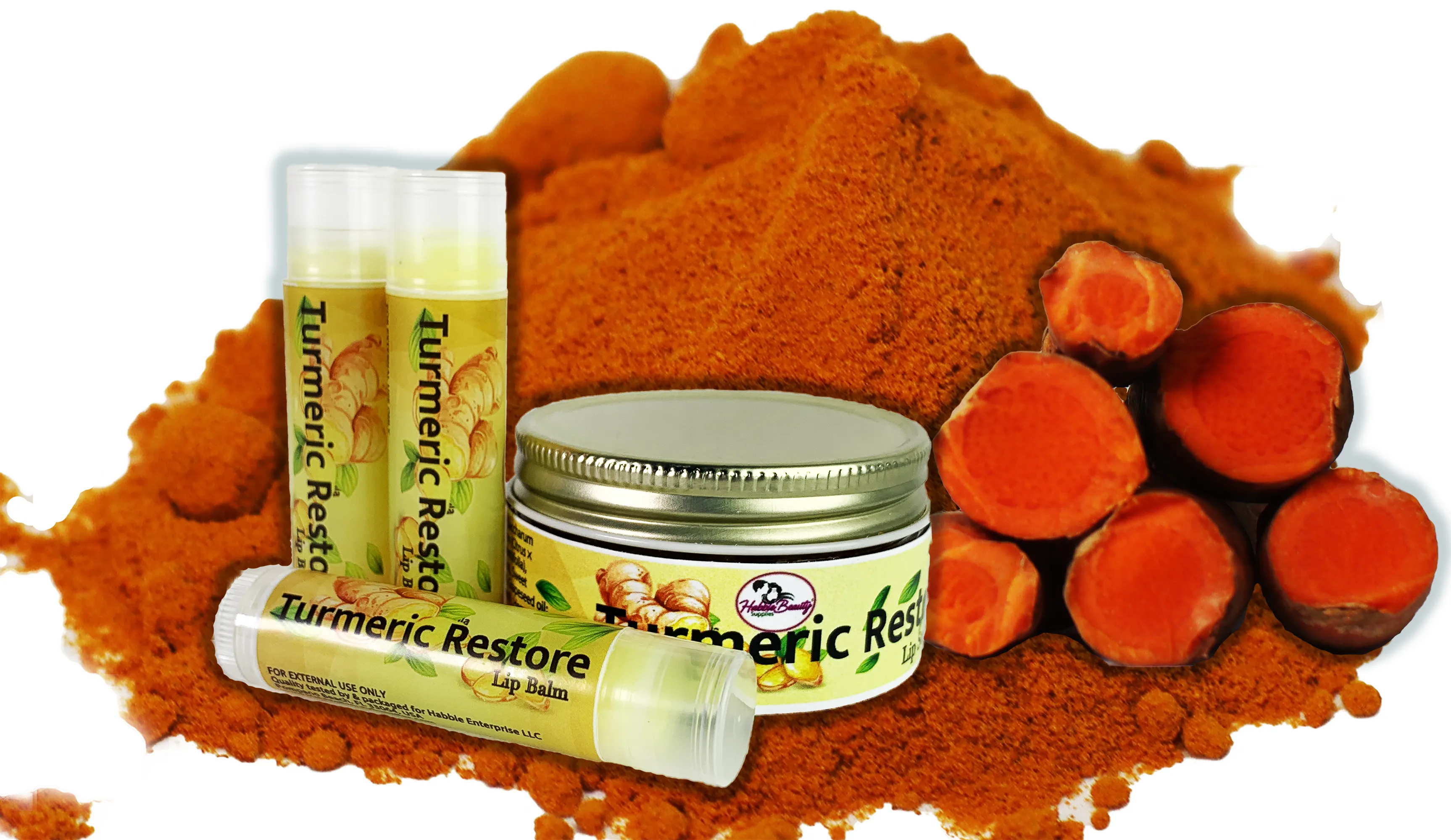 Turmeric Restore Beauty Pack | Turmeric & Hemp Restore | Gift Set | Habbie Beauty Supplies