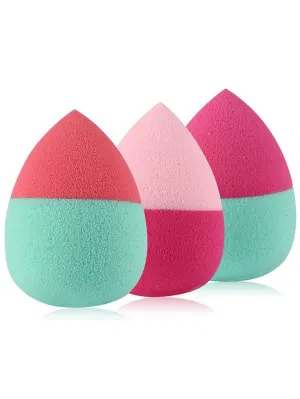 Two Tone Teardrop Shape Makeup Sponges