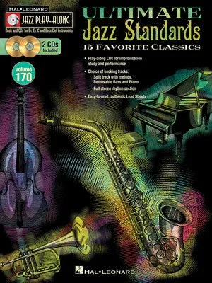 ULTIMATE JAZZ STANDARDS JAZZ PLAYALONG V170 BK/2CDS