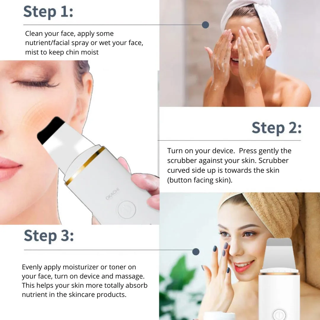 Ultrasonic Ion Skin Scrubber