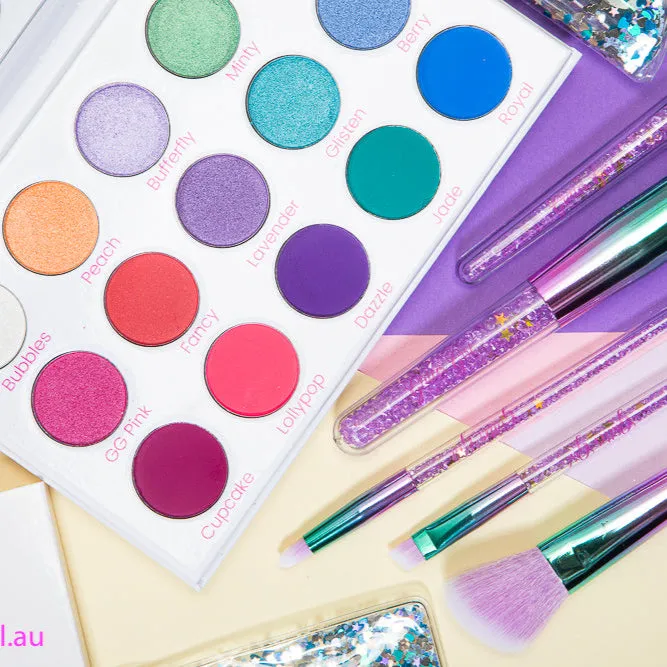 Unicorn Rainbow Palette   Sparkle Brush Set