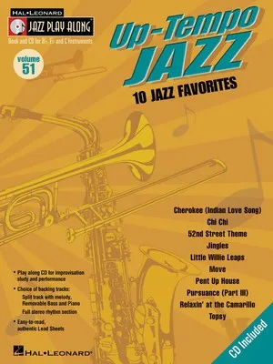 UP TEMPO JAZZ JAZZ PLAY ALONG BK/CD V51 (O/P)