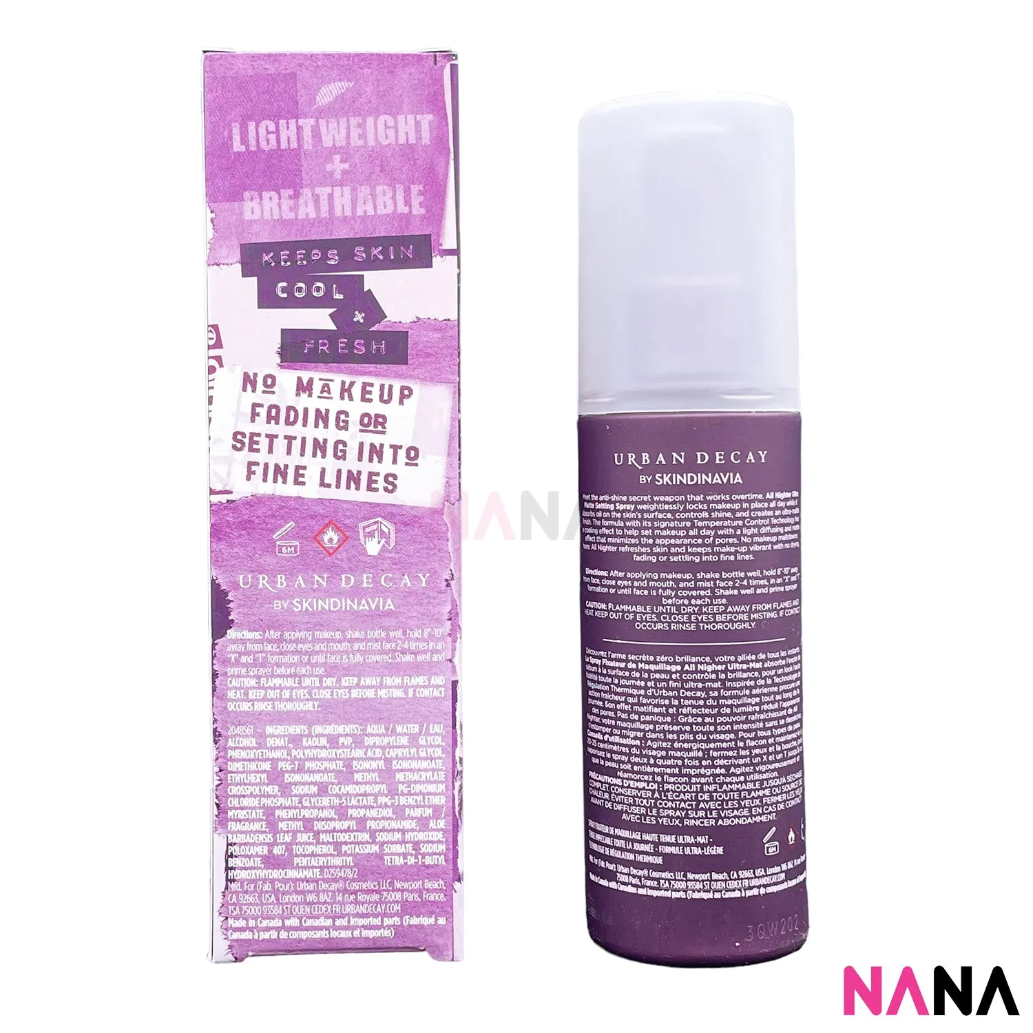 Urban Decay ALL NIGHTER Ultra Matte Makeup Setting Spray 118ml