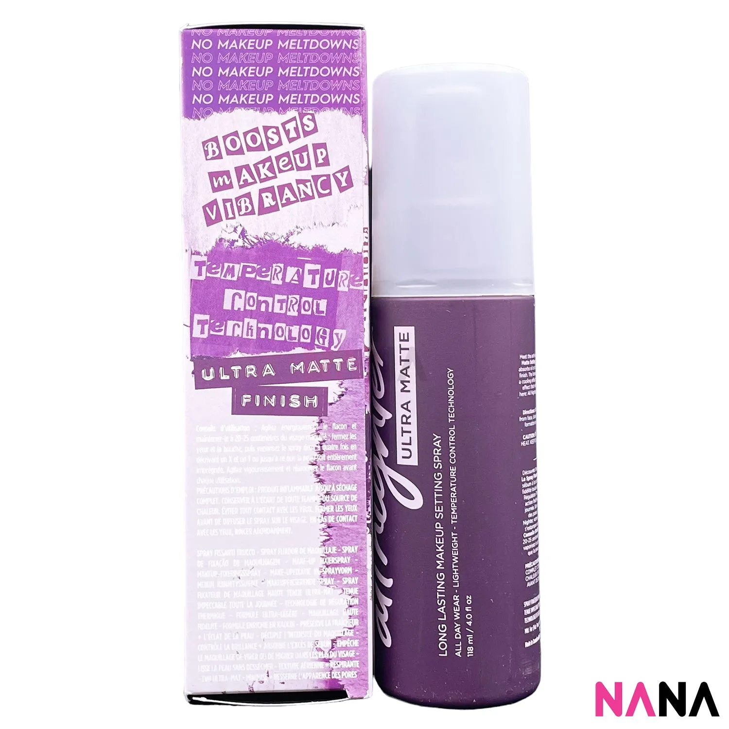 Urban Decay ALL NIGHTER Ultra Matte Makeup Setting Spray 118ml