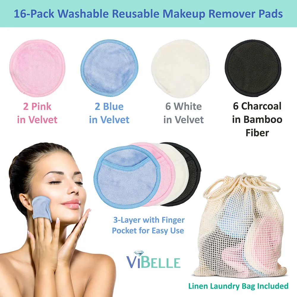 ViBelle Silicone Facial Cleansing Brush Gift Set-Pink