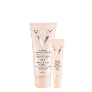 Vichy Ideal Body Hand & Nail Cream SPF15 40ml   Vichy Ideal Body Replumping Lip Balm 15ml