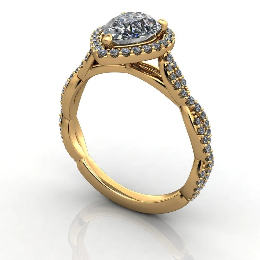 Victoria Halo Engagement Ring (setting only)