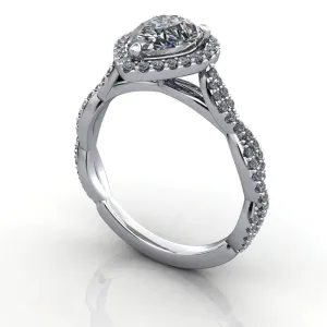 Victoria Halo Engagement Ring (setting only)