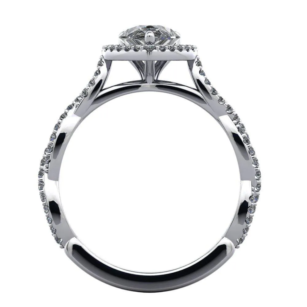 Victoria Halo Engagement Ring (setting only)