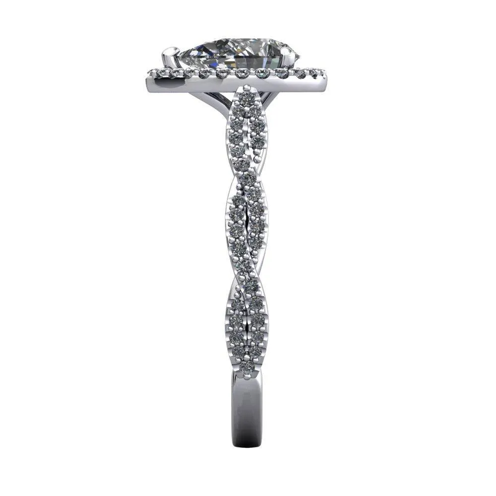 Victoria Halo Engagement Ring (setting only)