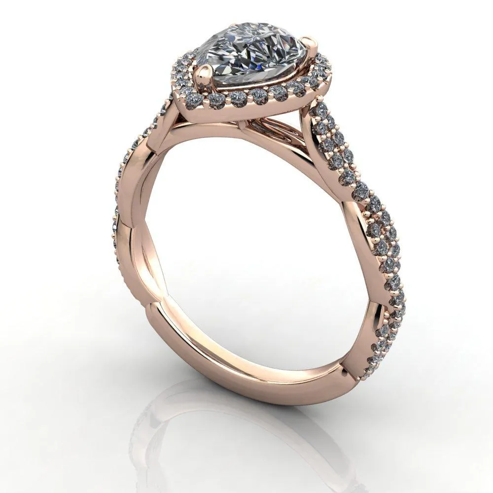 Victoria Halo Engagement Ring (setting only)