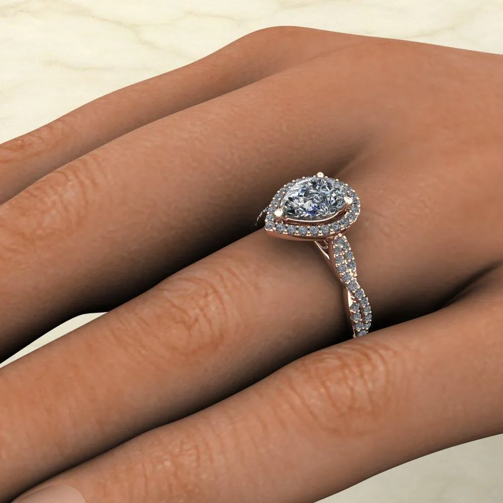 Victoria Halo Engagement Ring (setting only)