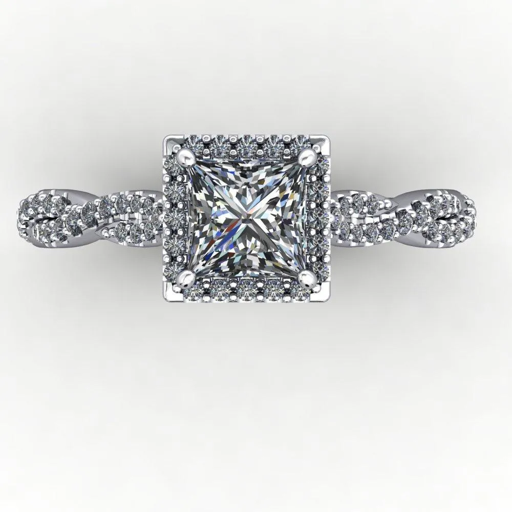 Victoria Halo Engagement Ring (setting only)