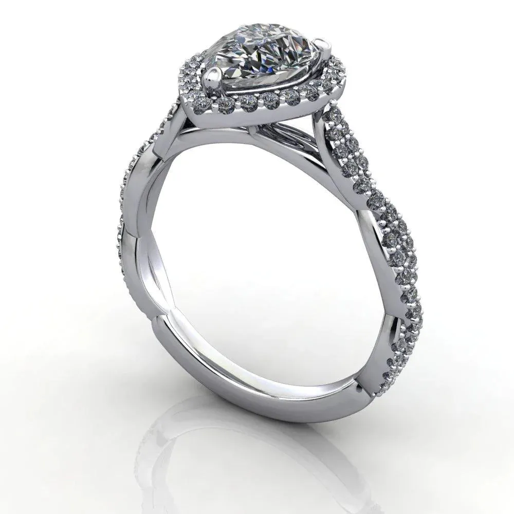 Victoria Halo Engagement Ring (setting only)