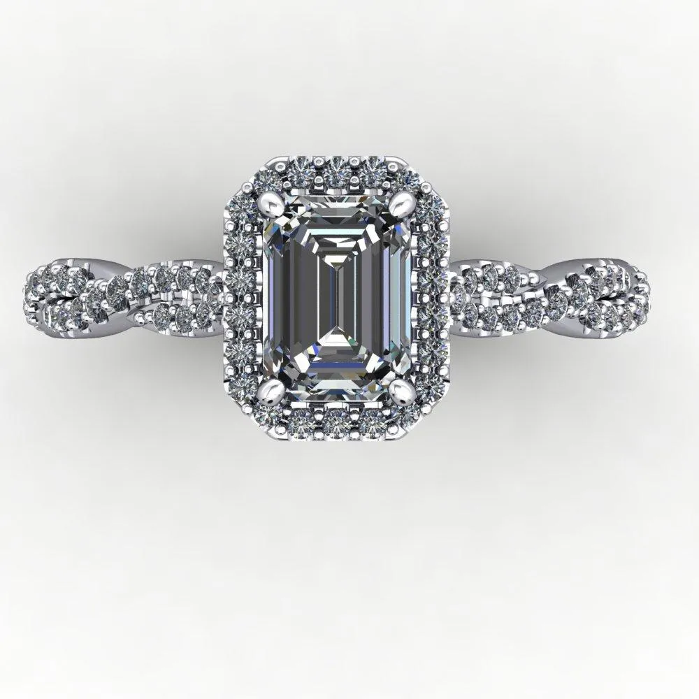 Victoria Halo Engagement Ring (setting only)