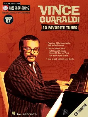 VINCE GUARALDI JAZZ PLAY ALONG BK/CD V57