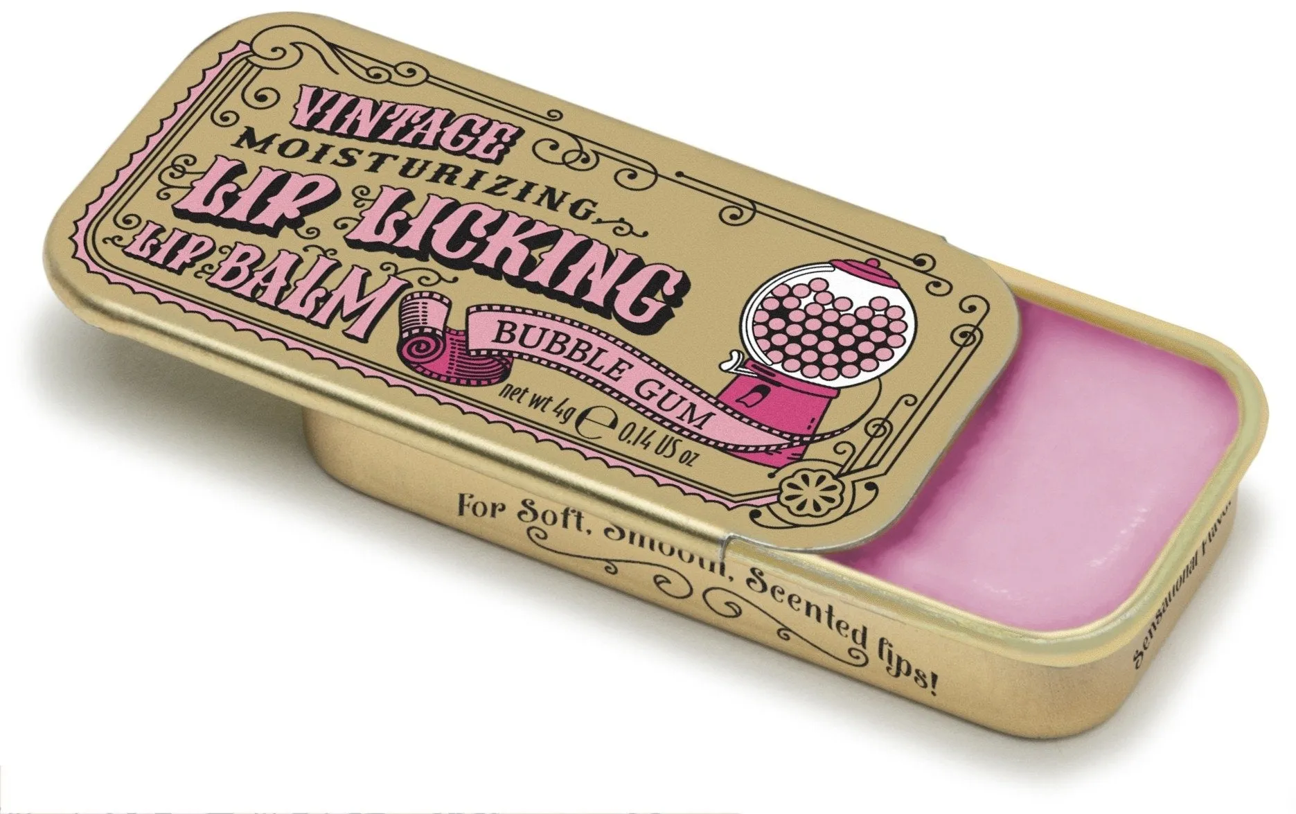 Vintage Lip Balm Tin - Bubble Gum