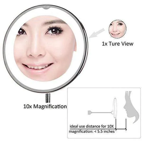 Wall-Mount Makeup Mirror