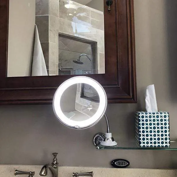 Wall-Mount Makeup Mirror