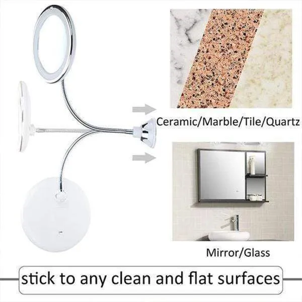 Wall-Mount Makeup Mirror