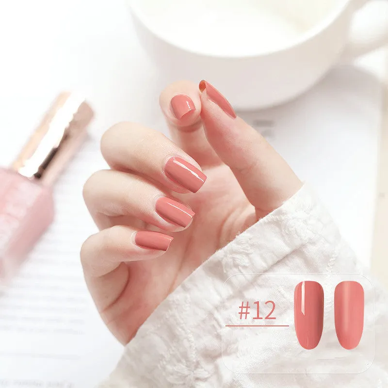 Water-based peel-off nail polish that can be peeled and dried without baking