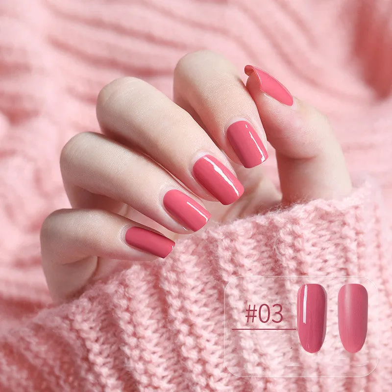 Water-based peel-off nail polish that can be peeled and dried without baking