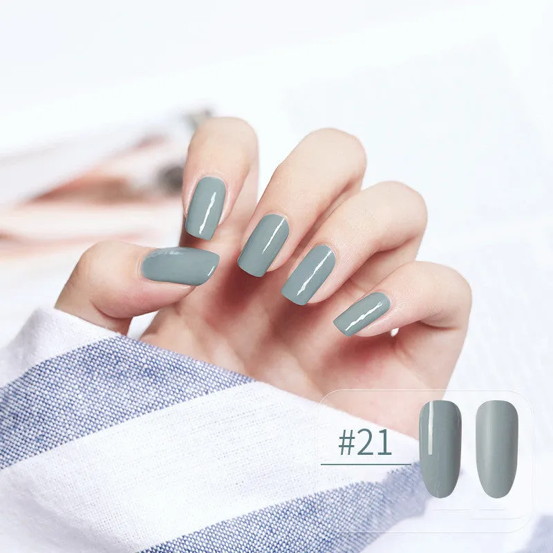 Water-based peel-off nail polish that can be peeled and dried without baking